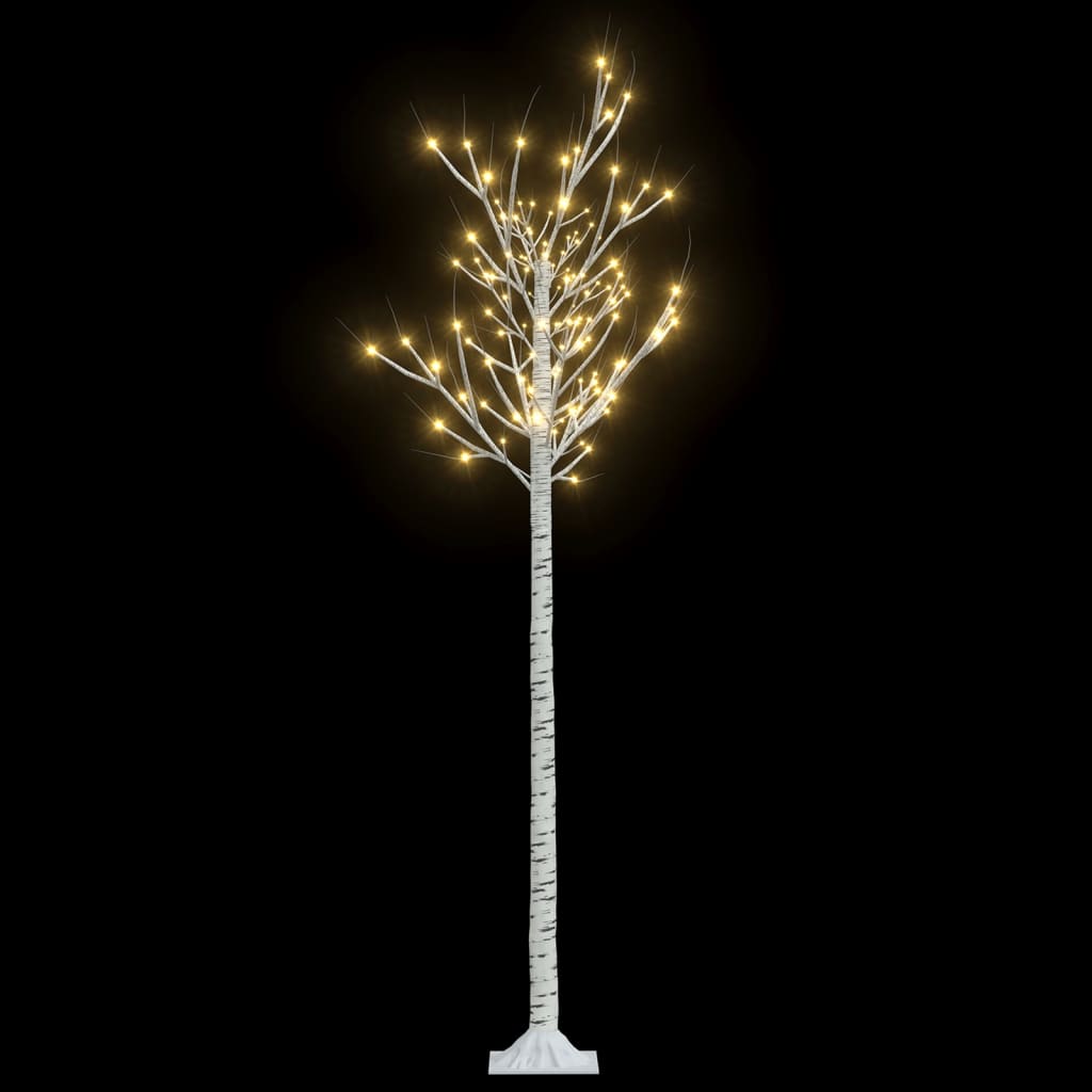 Albero Natale 180 LED 1,8 m Salice Bianco Caldo Interno Esterno - homemem39