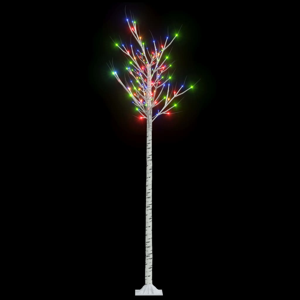 Albero Natale 200 LED 2,2 m Salice Colorato Interno Esterno - homemem39