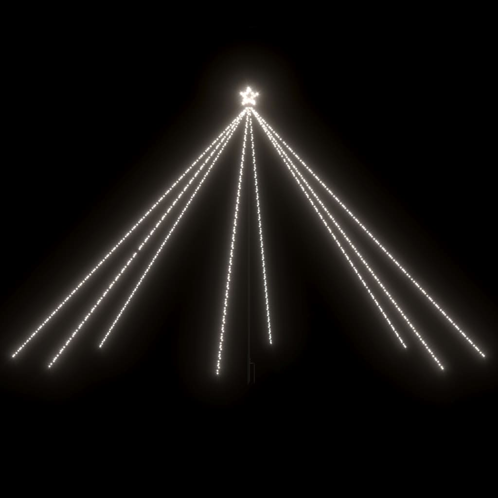 Luci Albero di Natale Interni Esterni 800 LED Bianco Freddo 5 m - homemem39