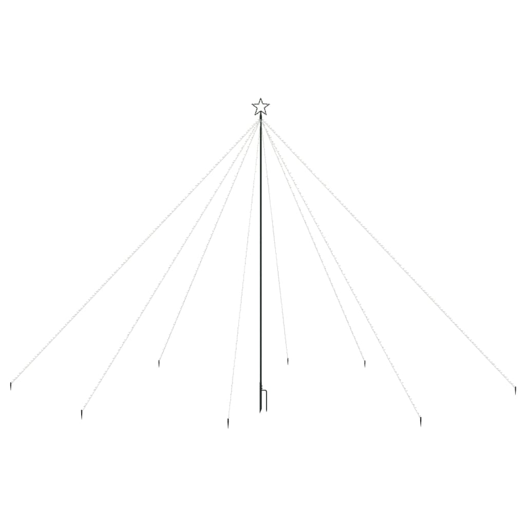 Luci Albero di Natale Interni Esterni 800 LED Bianco Freddo 5 m - homemem39