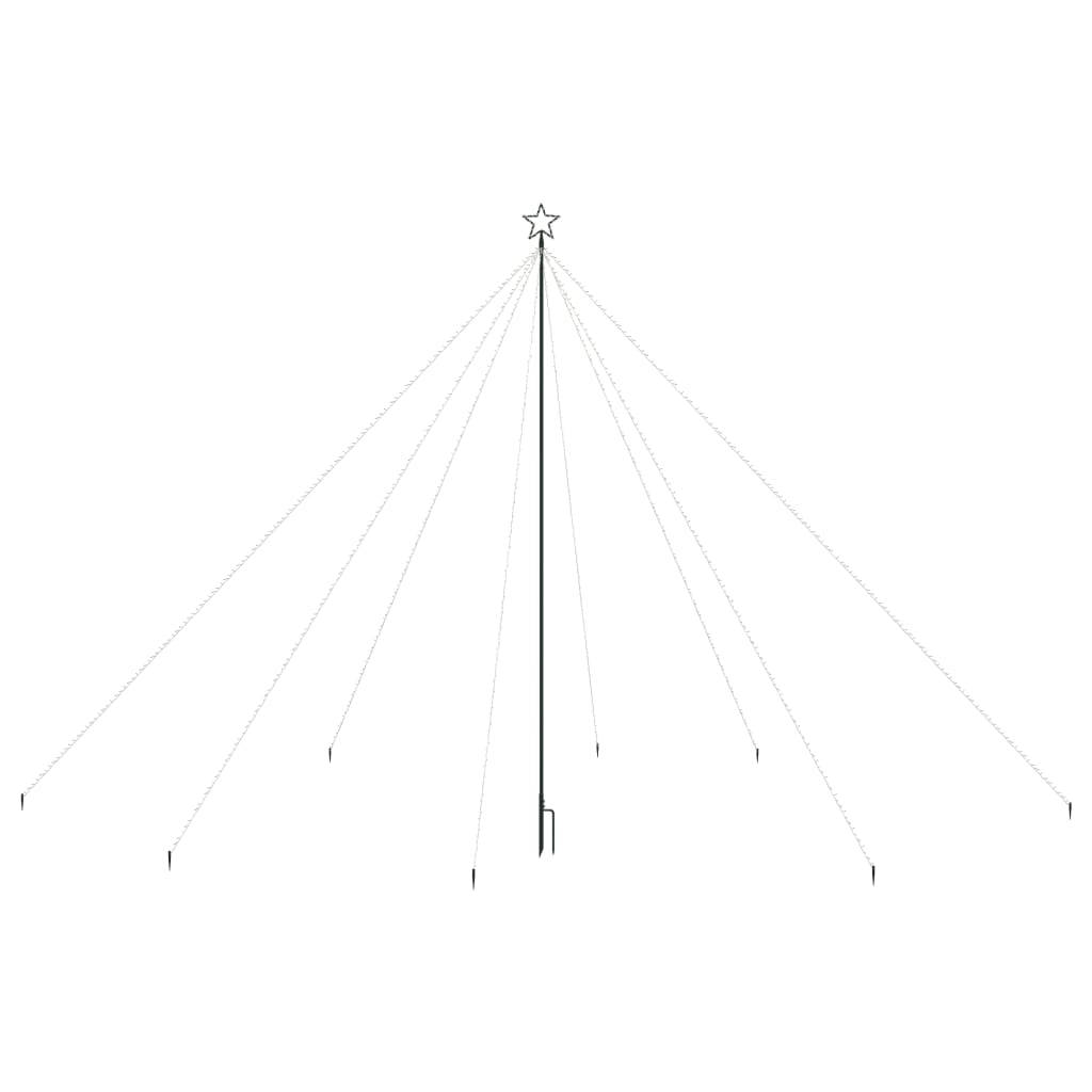 Luci per Albero di Natale Interni Esterni 800 LED Blu 5 m - homemem39