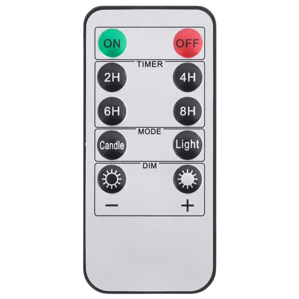 Candele Senza Fiamma a LED 24 pz Bianco Caldo con Telecomando - homemem39
