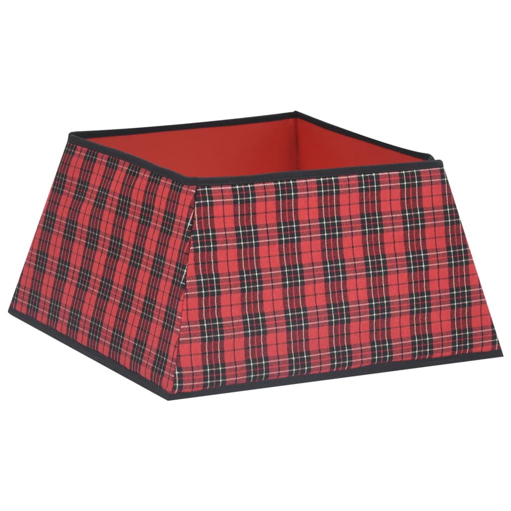 Gonna per Albero di Natale Rossa e Nera 48x48x25 cm - homemem39