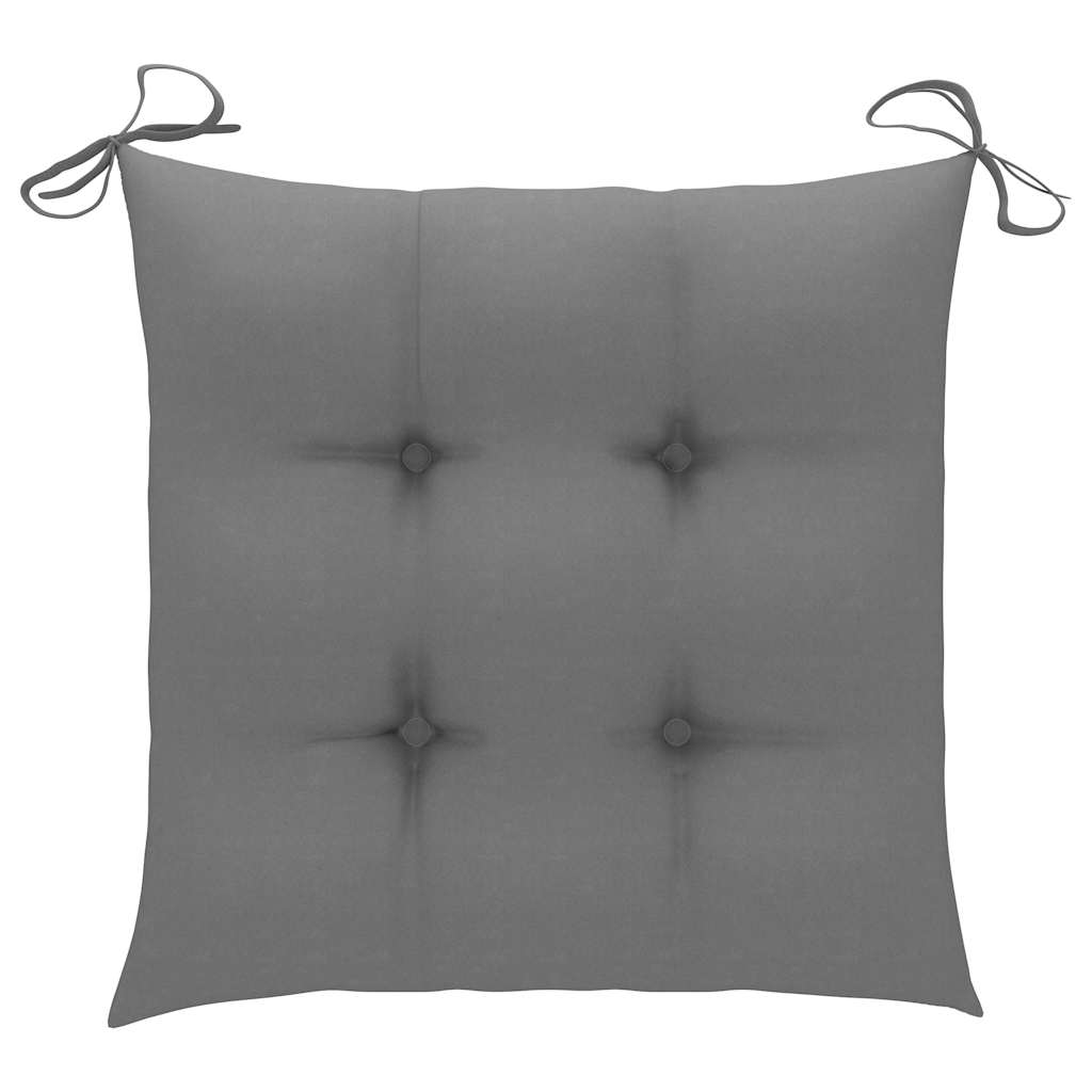 Sedie Pieghevoli 6 pz con Cuscini Massello Acacia