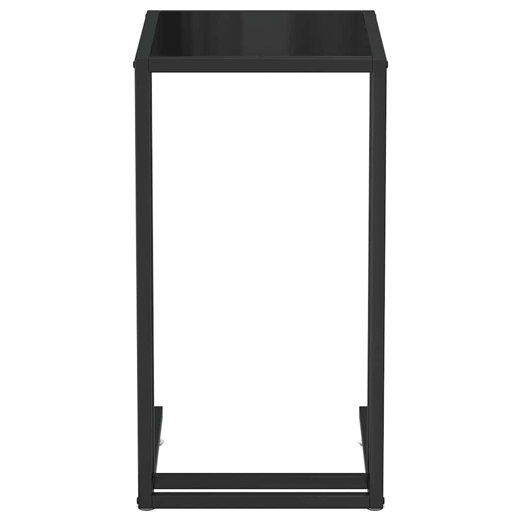 Tavolino per Computer Nero 50x35x65 cm in Vetro Temperato