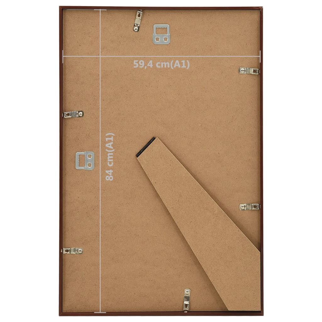 Cornici Foto Collage 5 pz a Muro o Tavolo Bronzo 59,4x84 cm MDF - homemem39