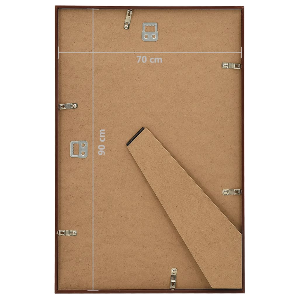 Cornici Foto Collage 5 pz Parete o Tavolo Bronzo 70x90 cm MDF - homemem39