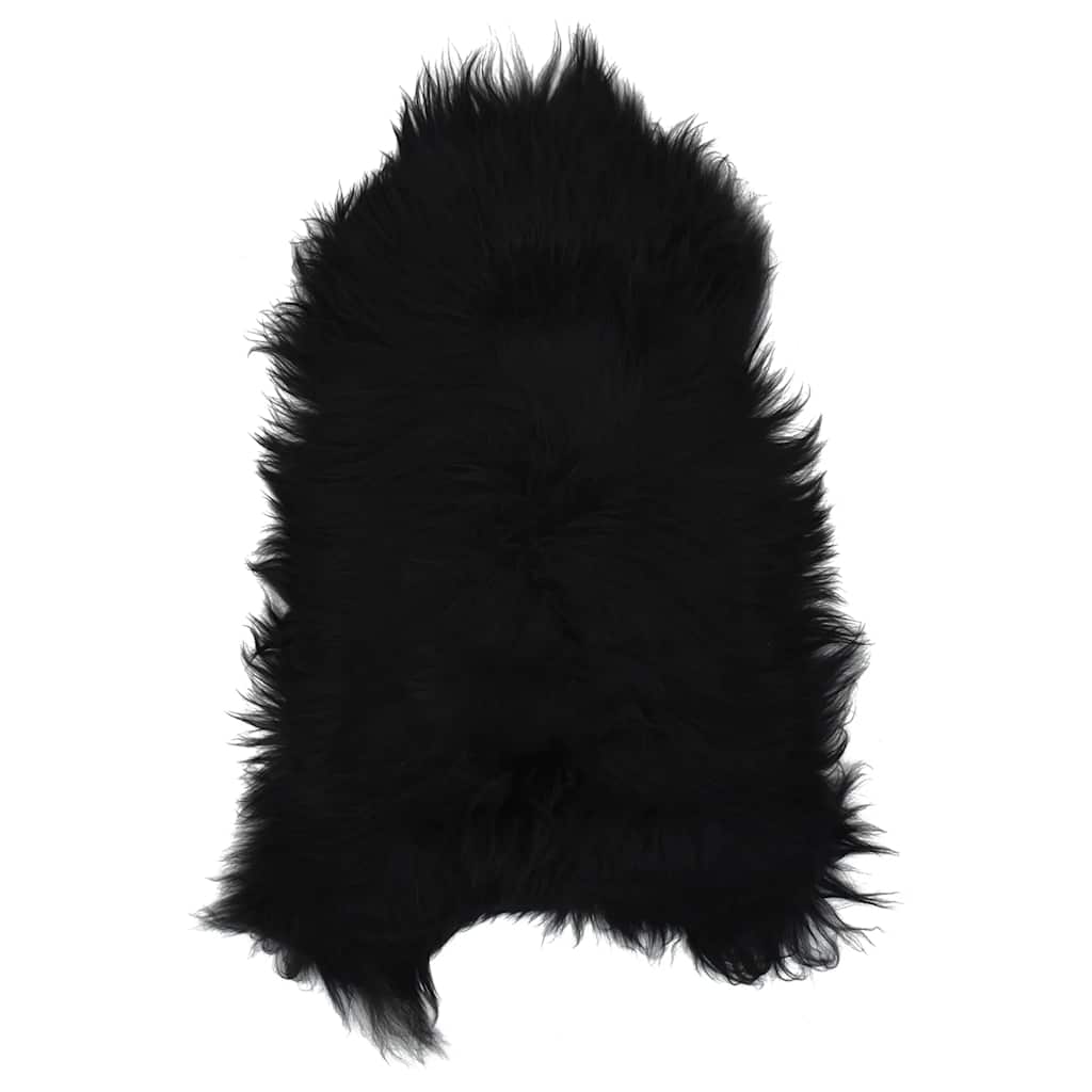 Fodera per Sedia in Pelle di Pecora Islandese Nera 70x110 cm - homemem39