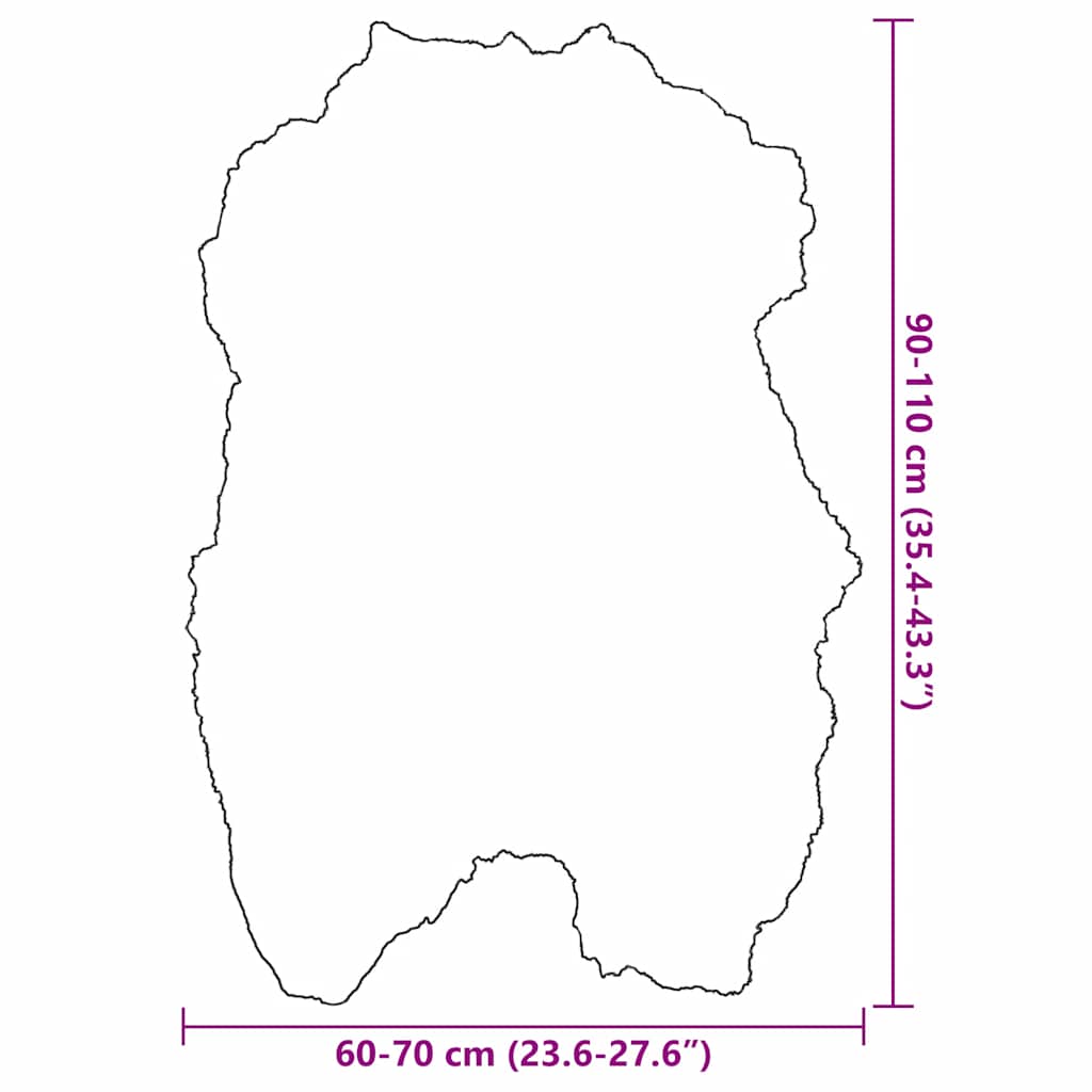 Fodera per Sedia in Pelle di Pecora Islandese Nera 70x110 cm - homemem39