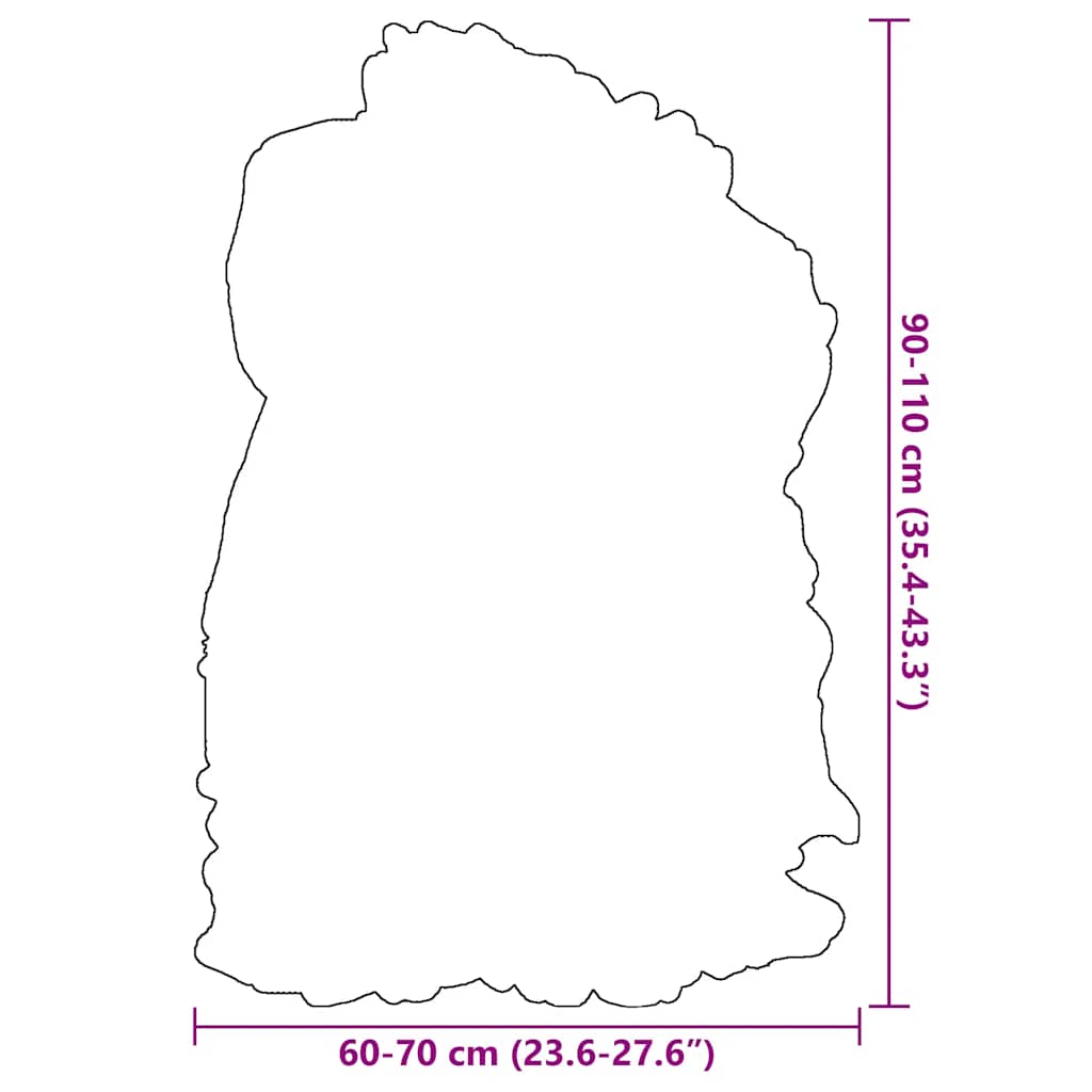 Fodera per Sedia in Pelle di Pecora Islandese Marrone 70x110 cm | homemem39