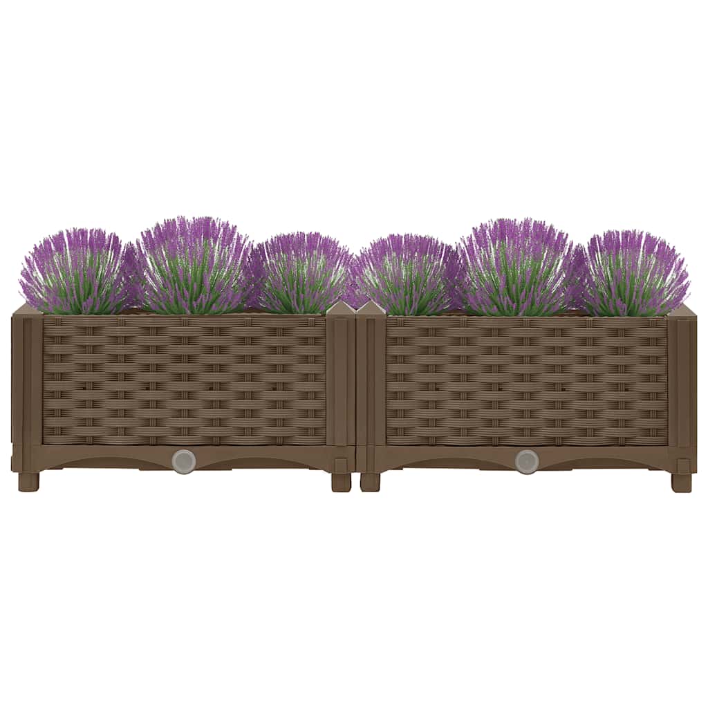 Fioriera Rialzata 80x40x23 cm in Polipropilene - homemem39