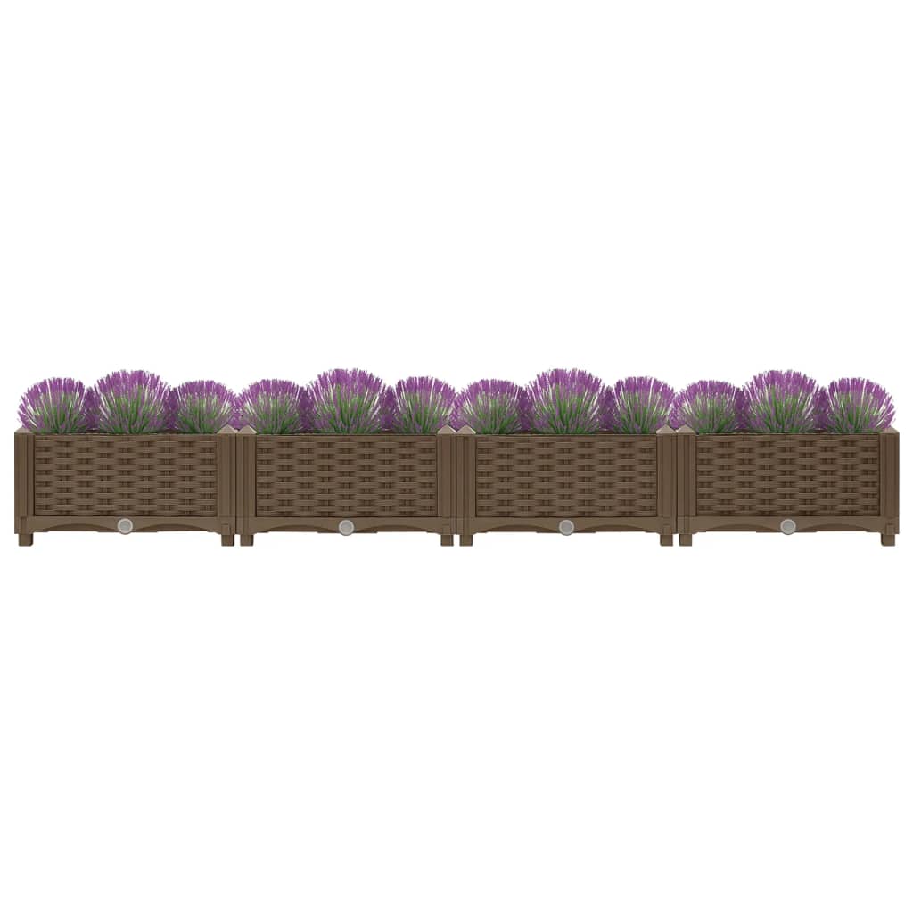 Fioriera Rialzata 160x40x23 cm in Polipropilene - homemem39