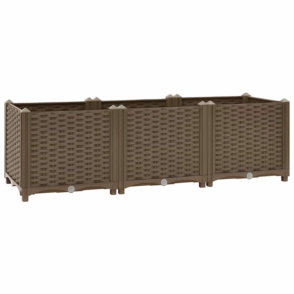 Fioriera Rialzata 120x40x38 cm in Polipropilene - homemem39