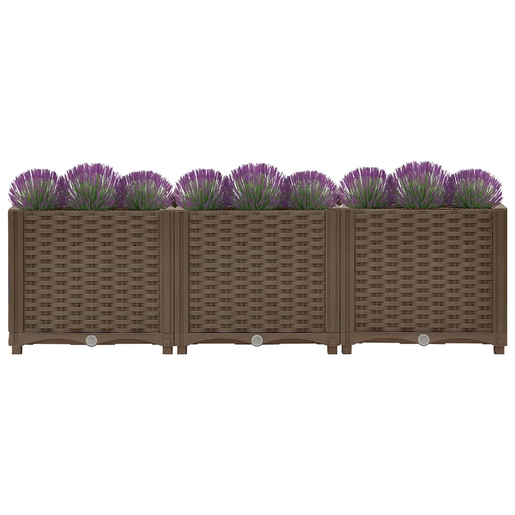 Fioriera Rialzata 120x40x38 cm in Polipropilene - homemem39