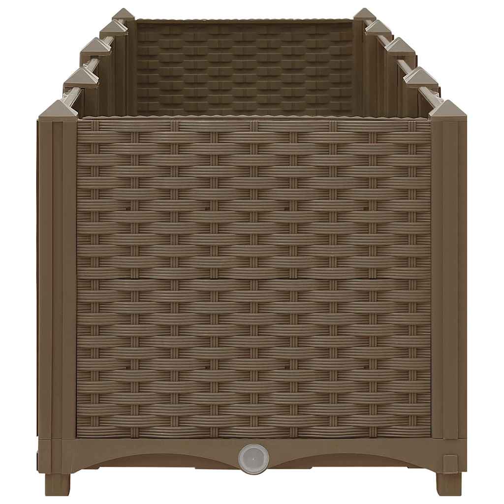 Fioriera Rialzata 160x40x38 cm in Polipropilene - homemem39