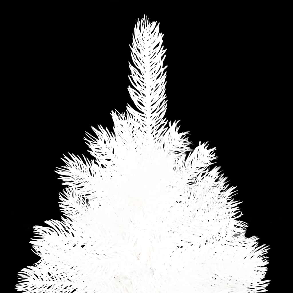 Albero di Natale Preilluminato con Palline Bianco 120 cm - homemem39