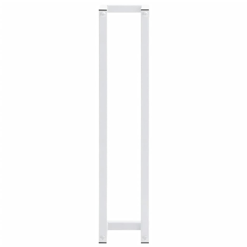 Portasciugamani Bianco 12,5x12,5x60 cm in Acciaio - homemem39