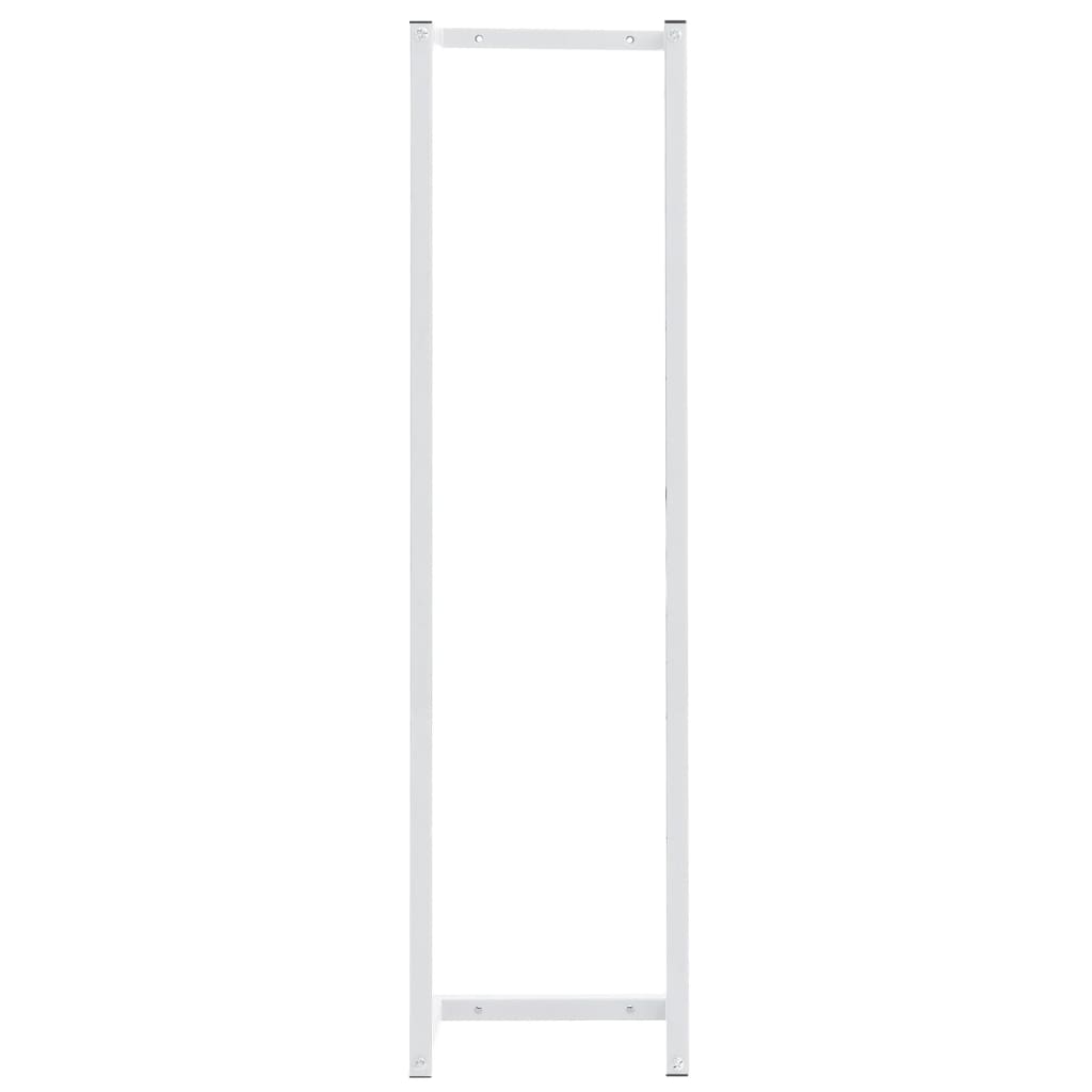 Portasciugamani Bianco 25x20x95 cm in Acciaio - homemem39