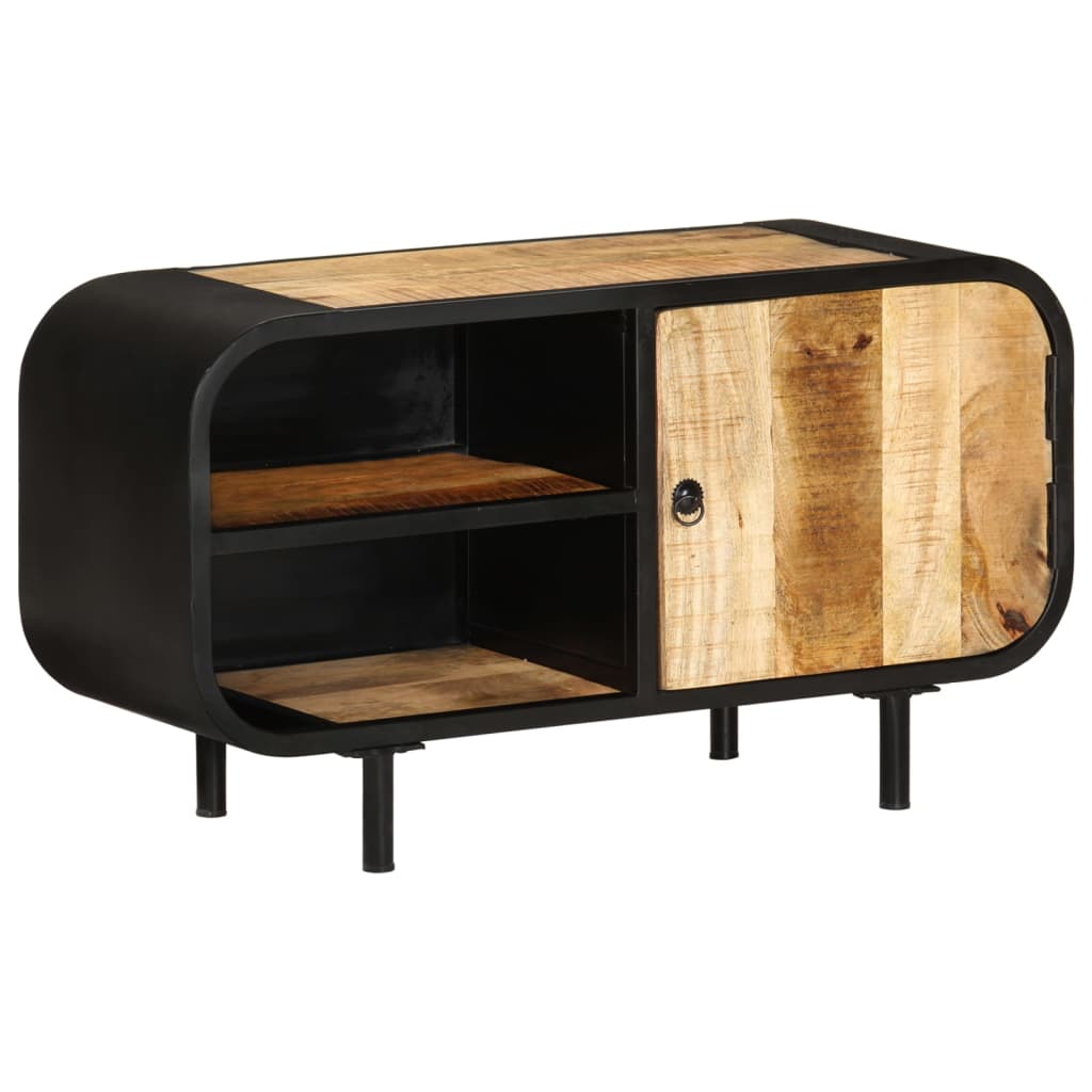 Mobile Porta TV 90x30x48 cm in Legno di Mango Grezzo | homemem39