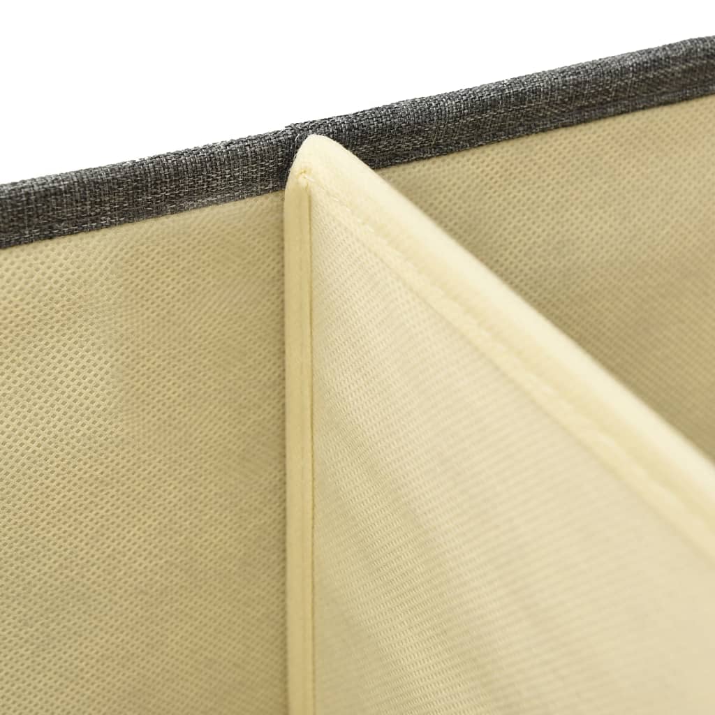 Scatola Portaoggetti in Tessuto 50x30x25 cm Antracite - homemem39