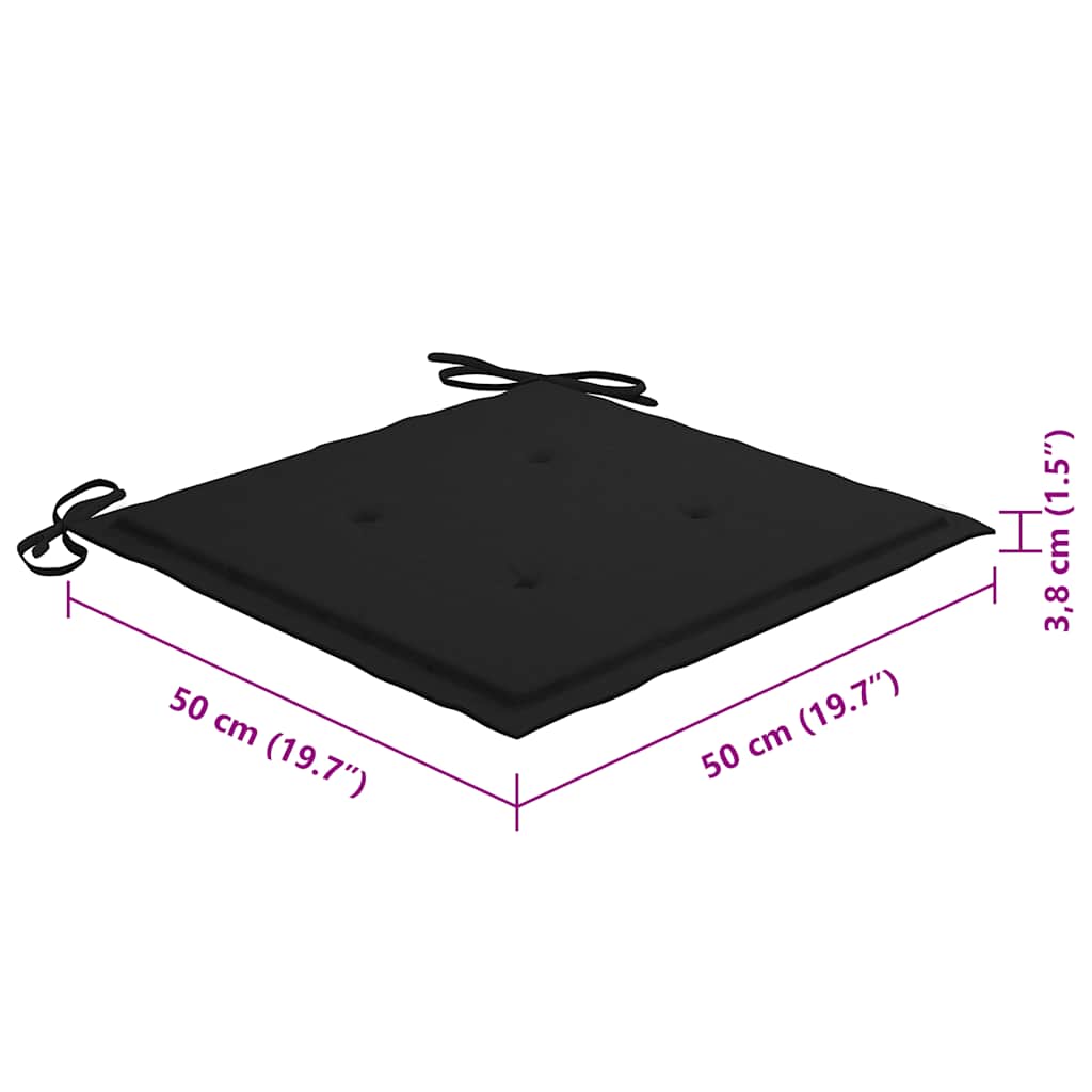 Sedie da Pranzo da Esterni con Cuscini 8 pz Massello di Acacia - homemem39