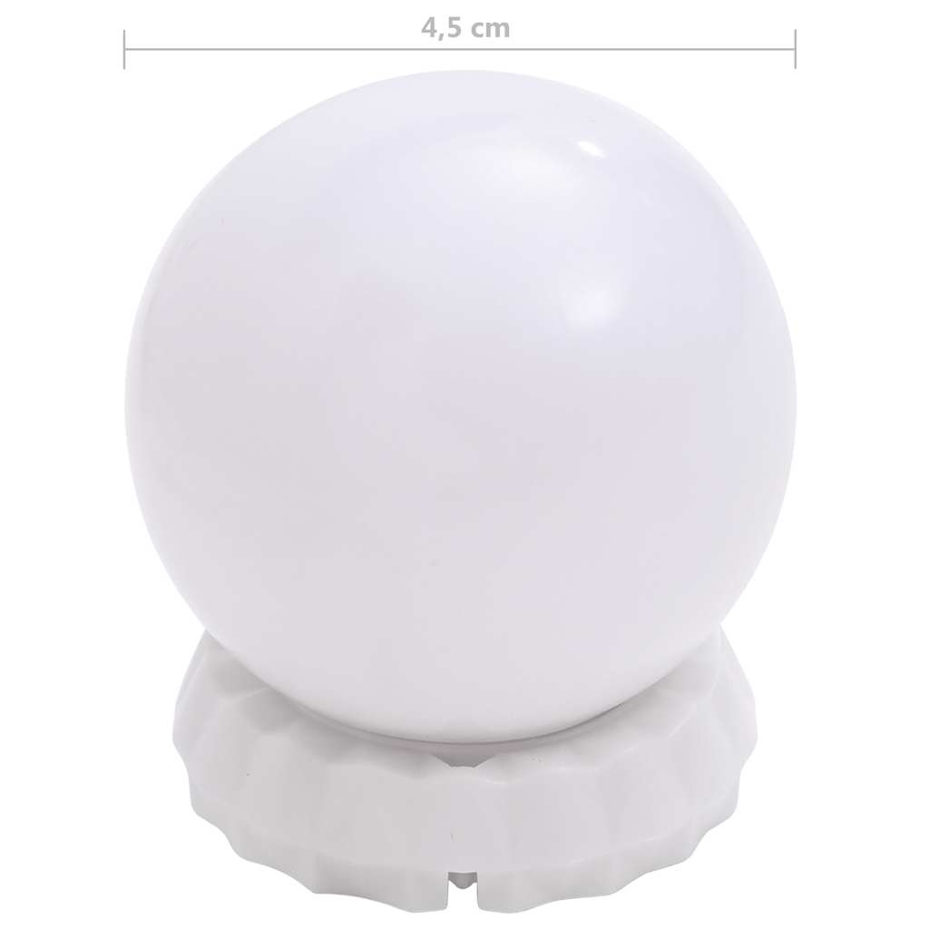 Applique Specchio 8 Lampadine LED Bianco Caldo e Bianco Freddo - homemem39