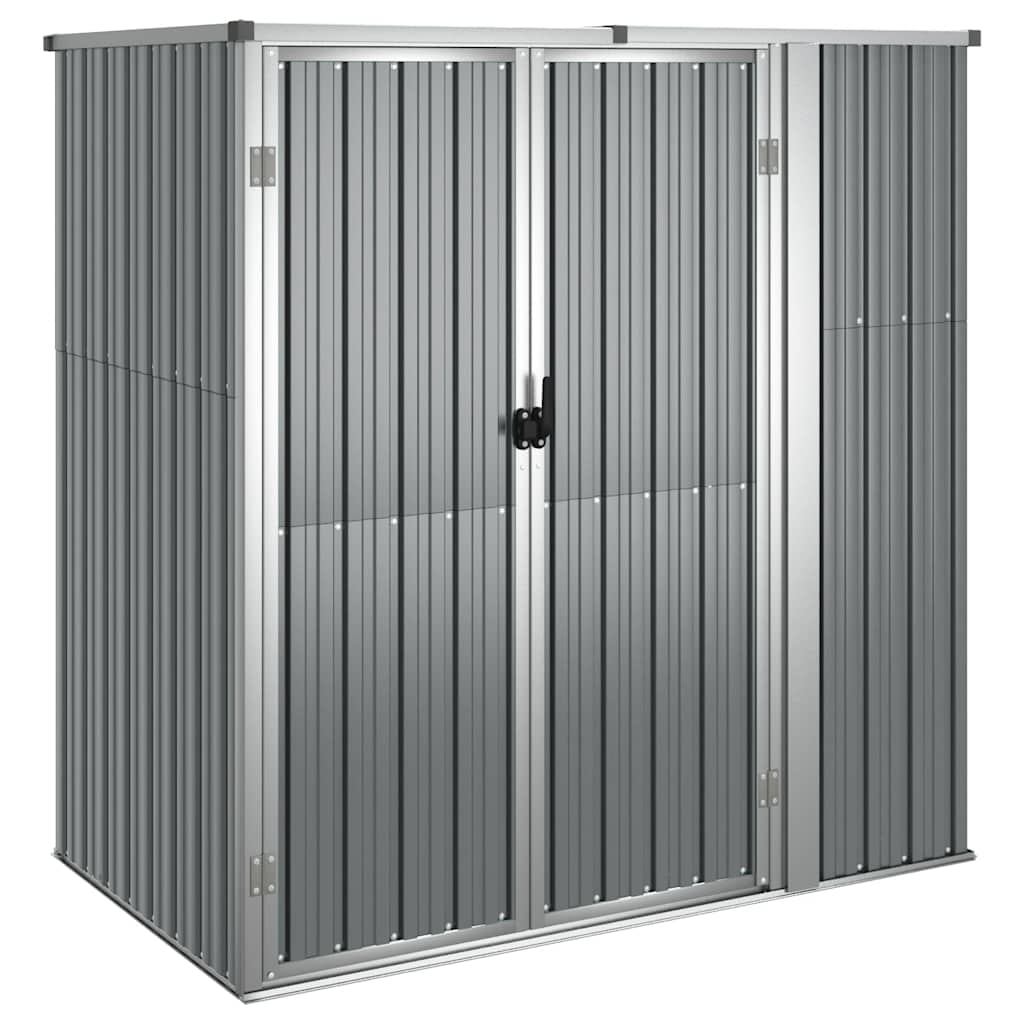 Capanno per Attrezzi Grigio 161x89x161 cm in Acciaio Zincato - homemem39