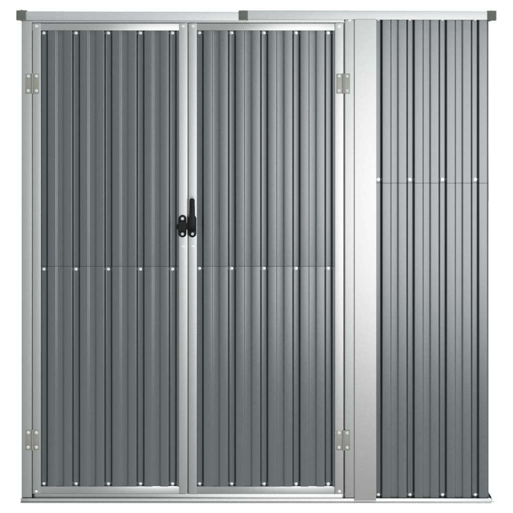 Capanno per Attrezzi Grigio 161x89x161 cm in Acciaio Zincato - homemem39
