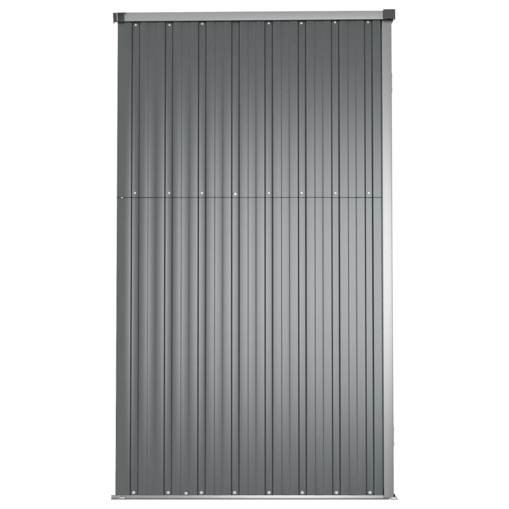 Capanno per Attrezzi Grigio 161x89x161 cm in Acciaio Zincato - homemem39