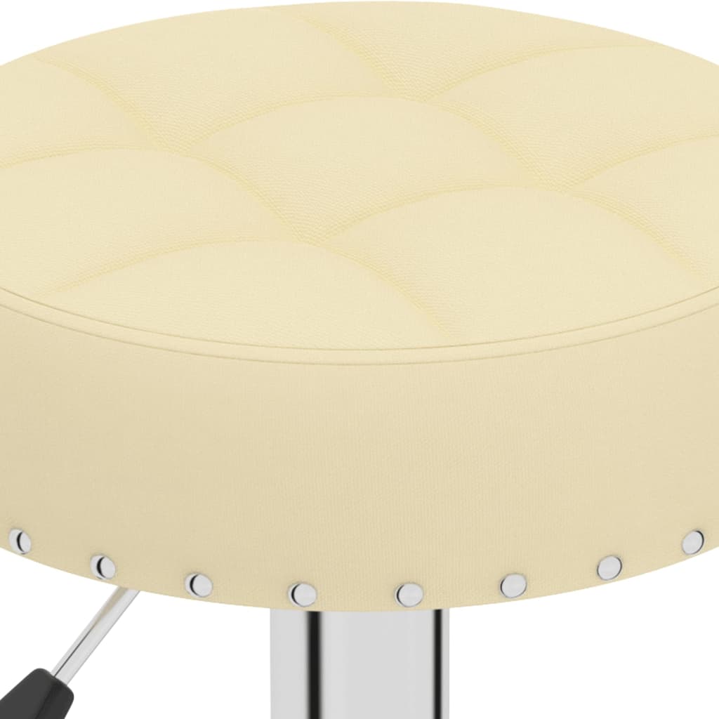 Sgabelli da Bar 2 pz Crema in Tessuto - homemem39