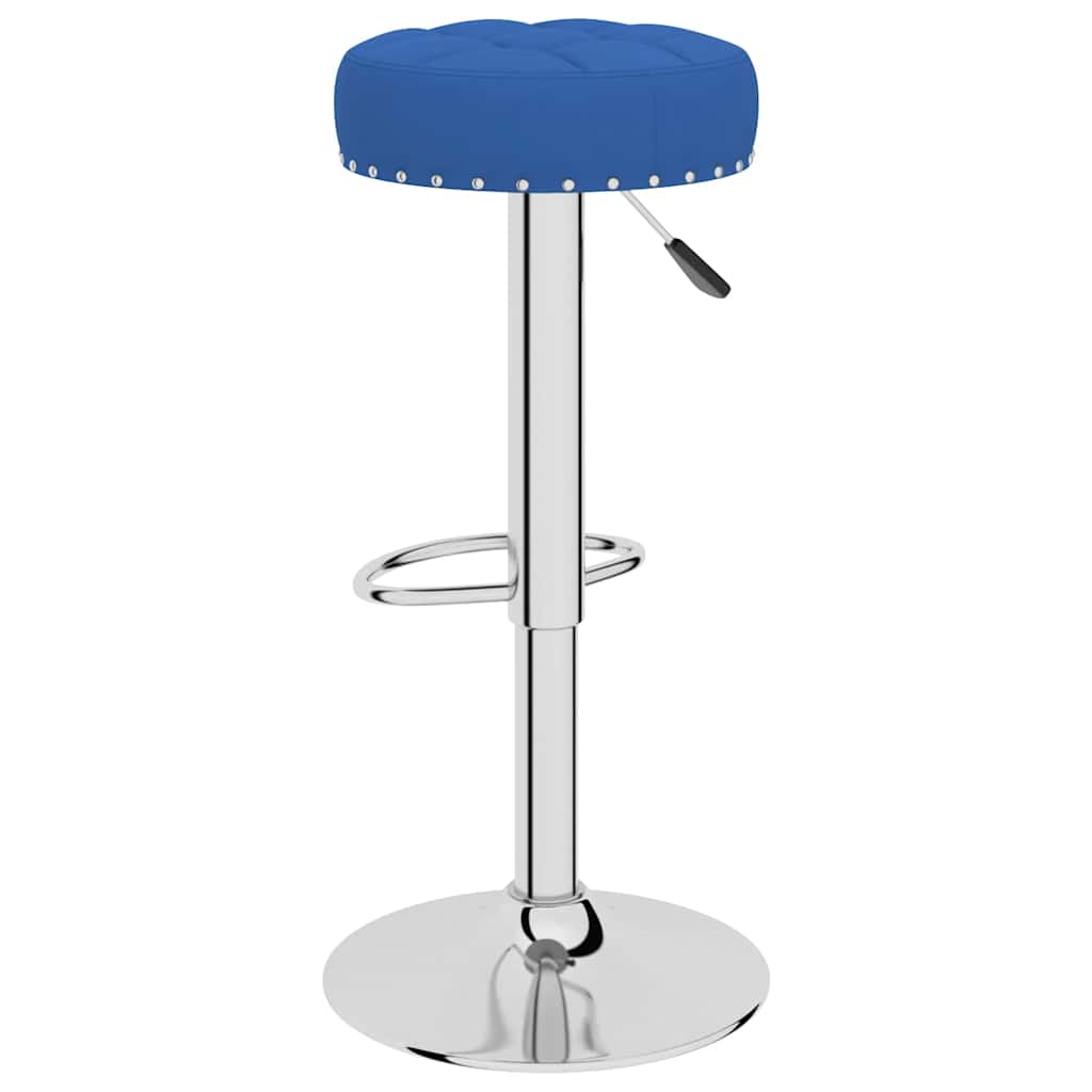 Sgabelli da Bar 2 pz Blu in Tessuto - homemem39