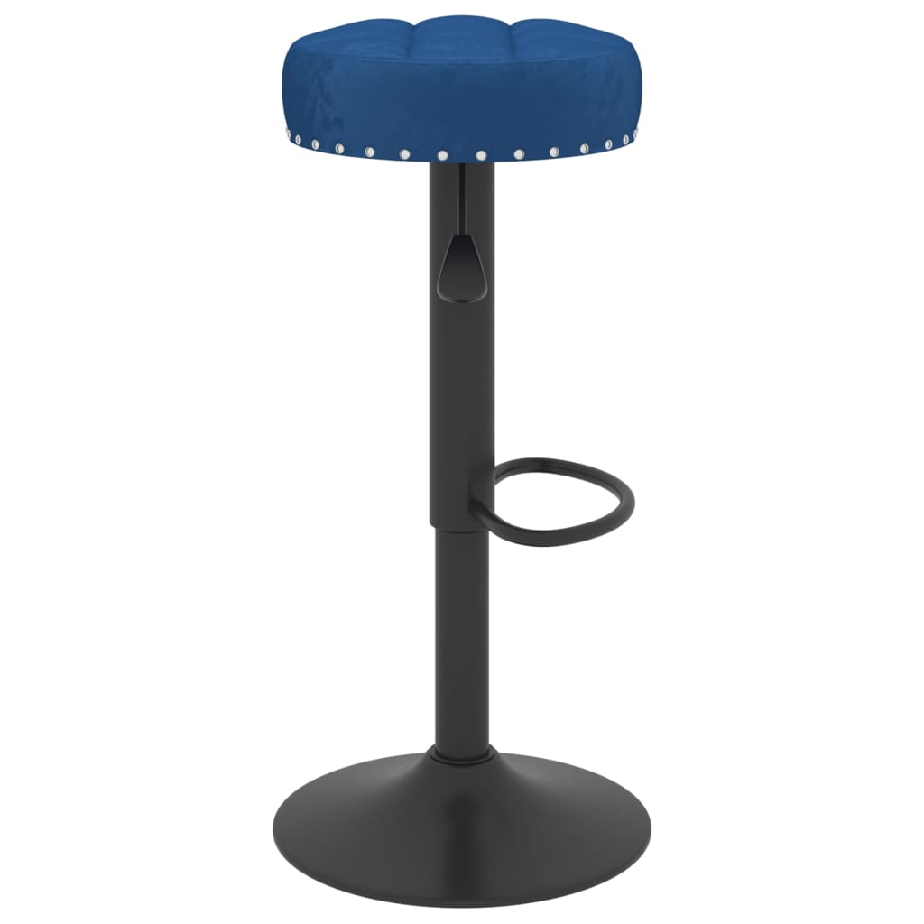 Sgabelli da Bar 2 pz Blu in Velluto - homemem39