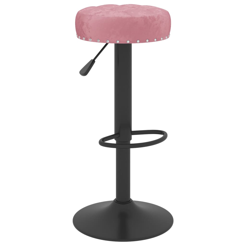 Sgabelli da Bar 2 pz Rosa in Velluto - homemem39