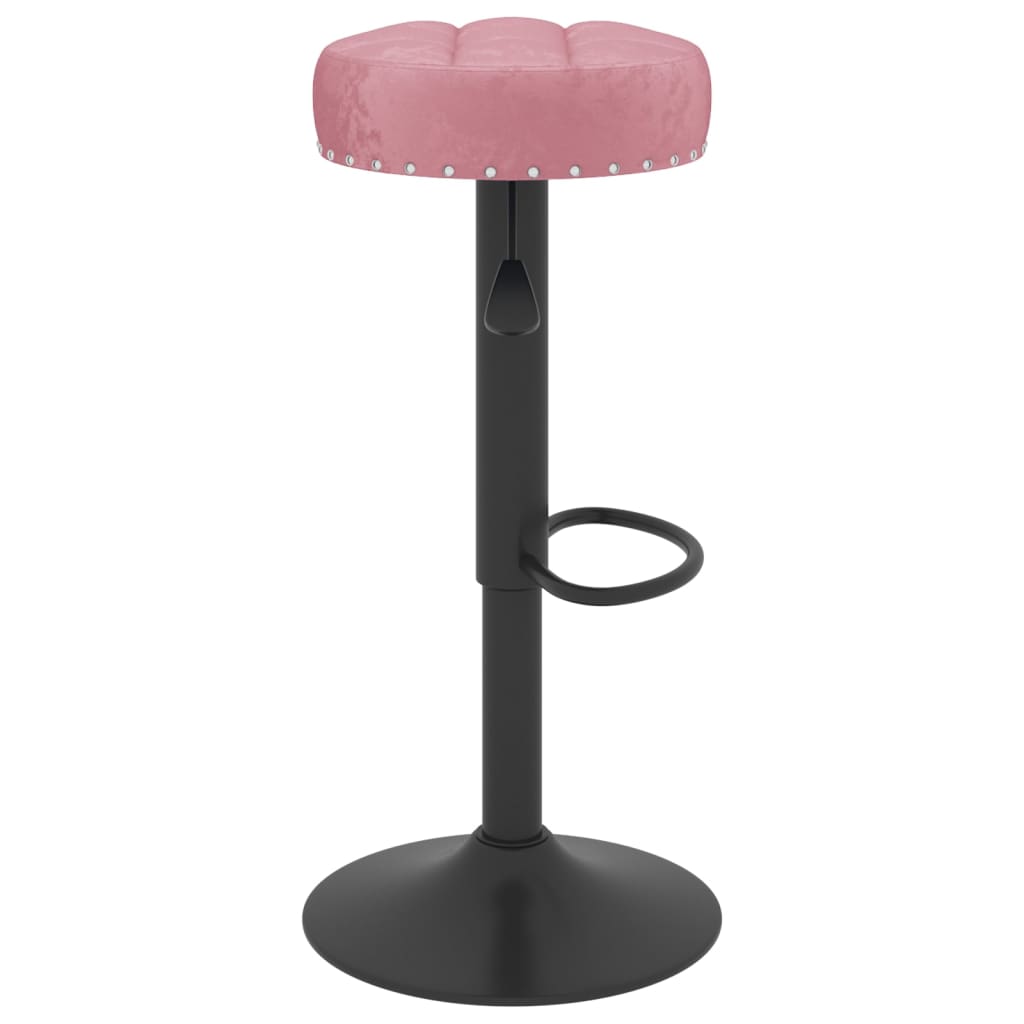 Sgabelli da Bar 2 pz Rosa in Velluto - homemem39