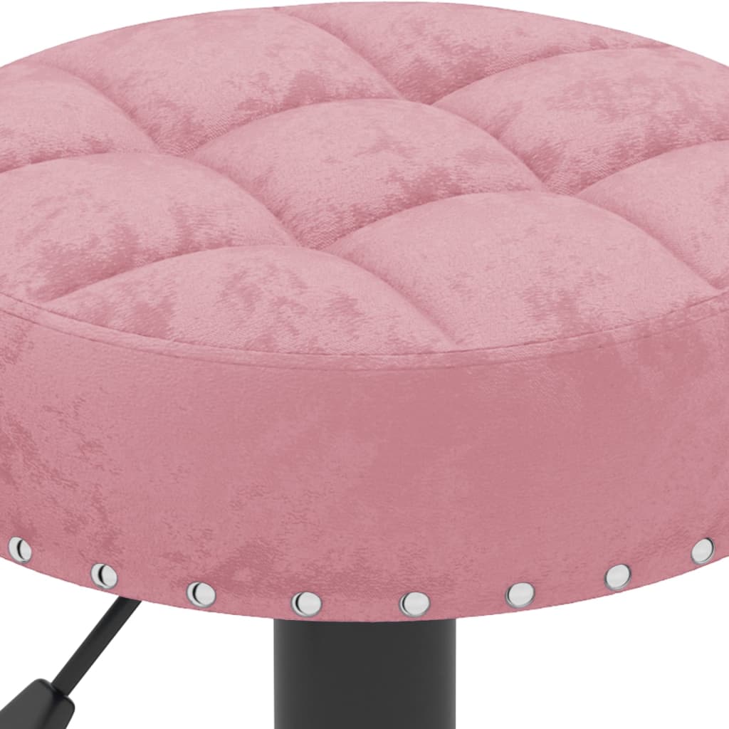 Sgabelli da Bar 2 pz Rosa in Velluto - homemem39