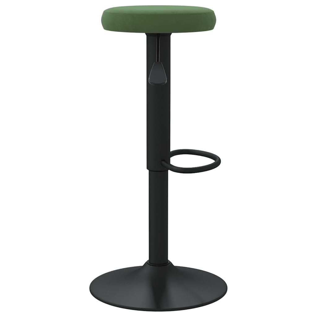Sgabelli da Bar 2 pz Verde Scuro in Velluto - homemem39