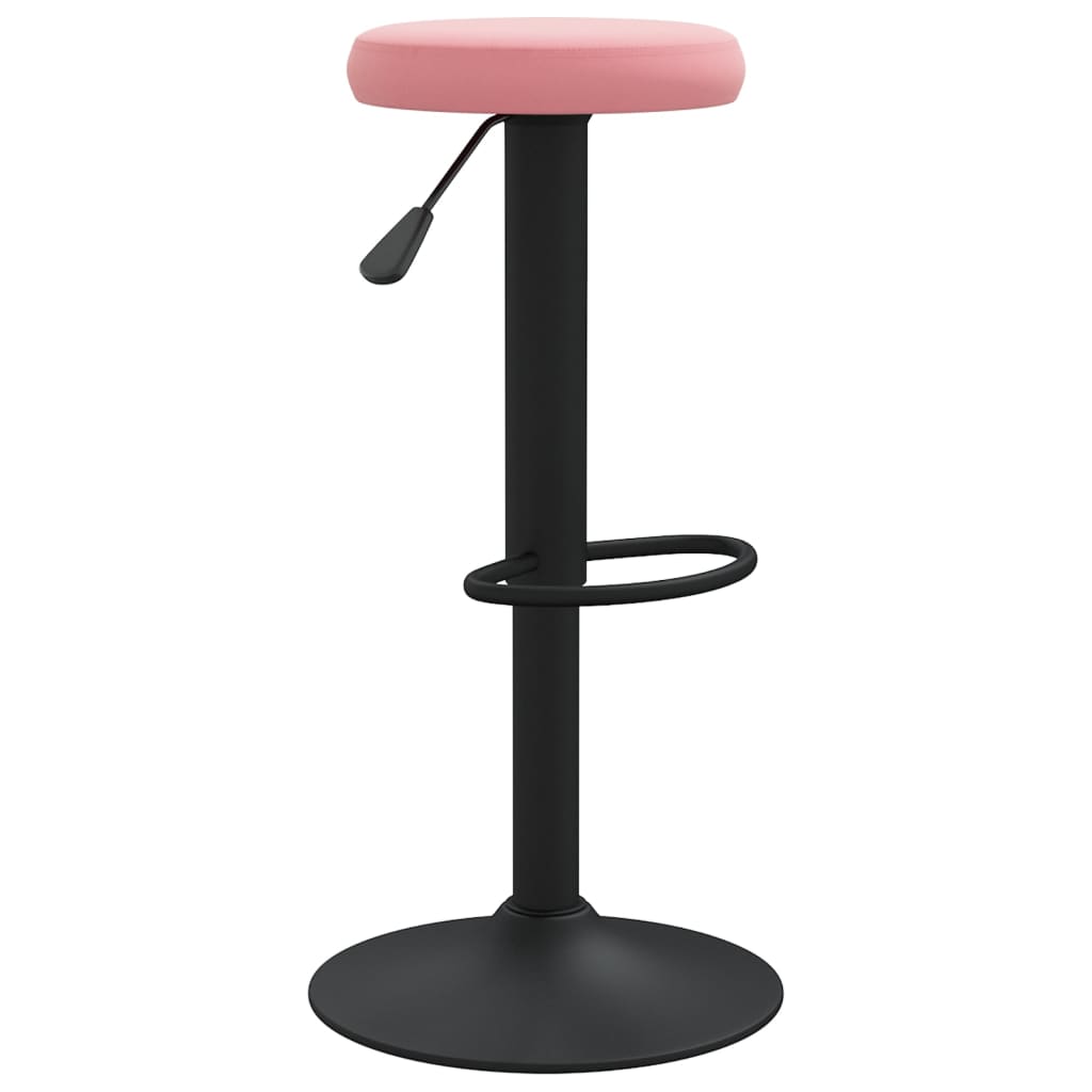 Sgabelli da Bar 2 pz Rosa in Velluto - homemem39