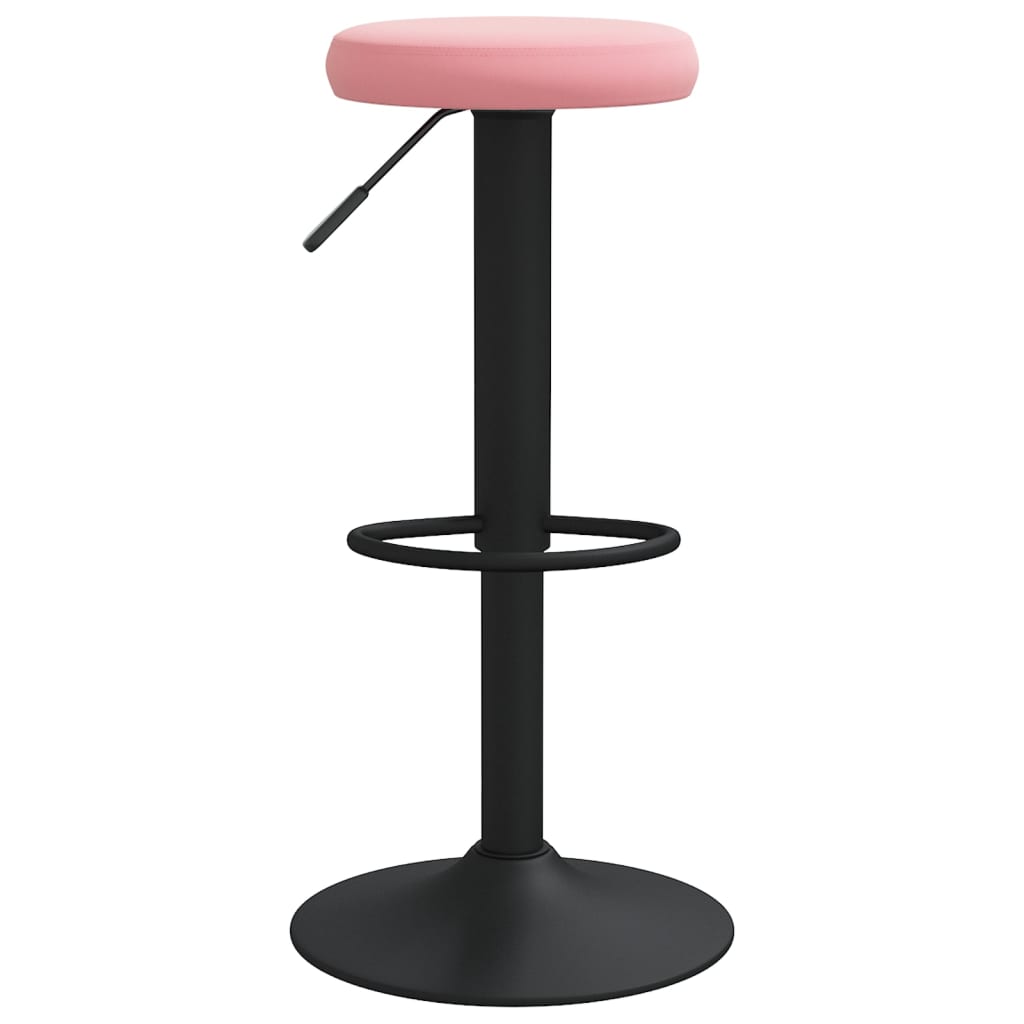 Sgabelli da Bar 2 pz Rosa in Velluto - homemem39
