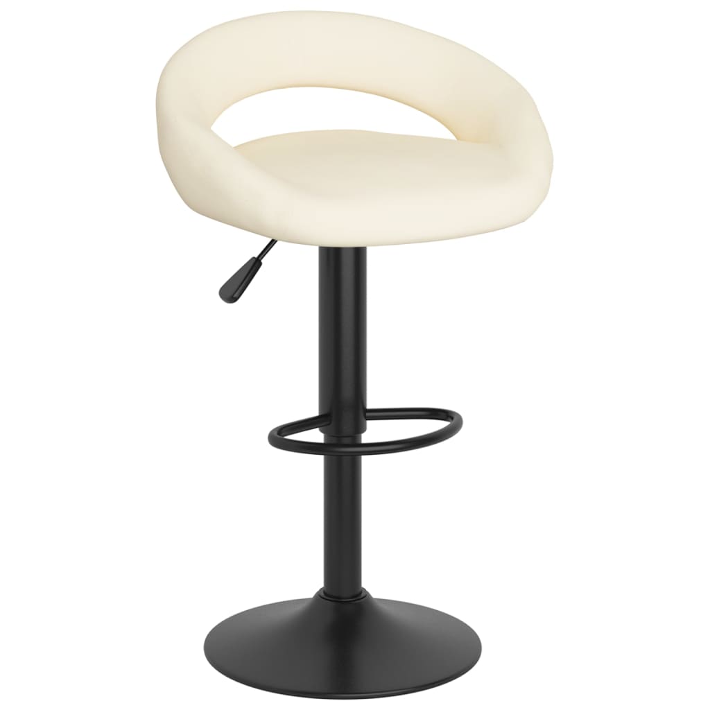 Sgabelli da Bar 2 pz Crema in Velluto - homemem39