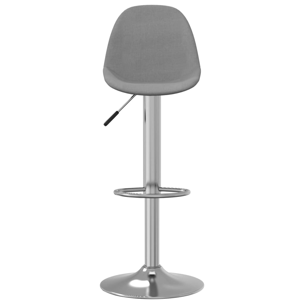 Sgabelli da Bar 2 pz in Tessuto Grigio - homemem39