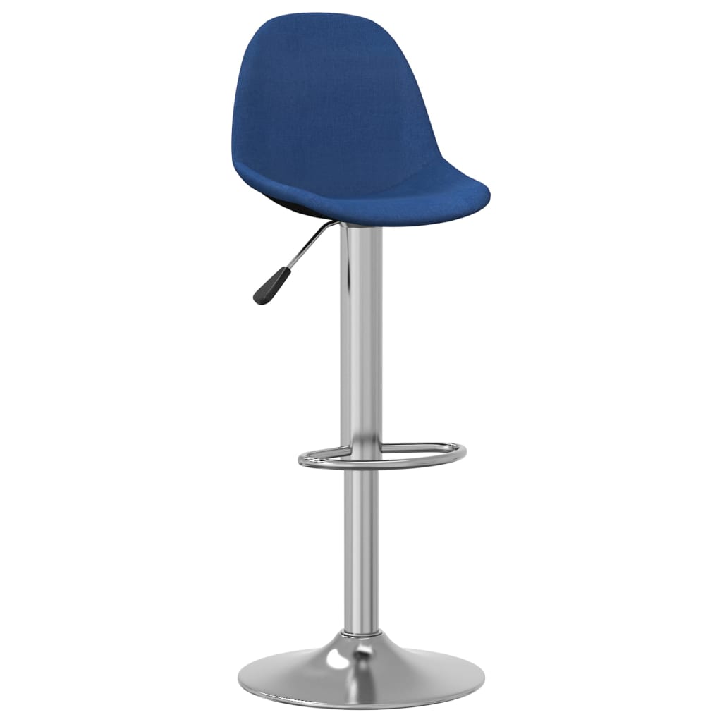 Sgabelli da Bar 2 pz Blu in Tessuto - homemem39
