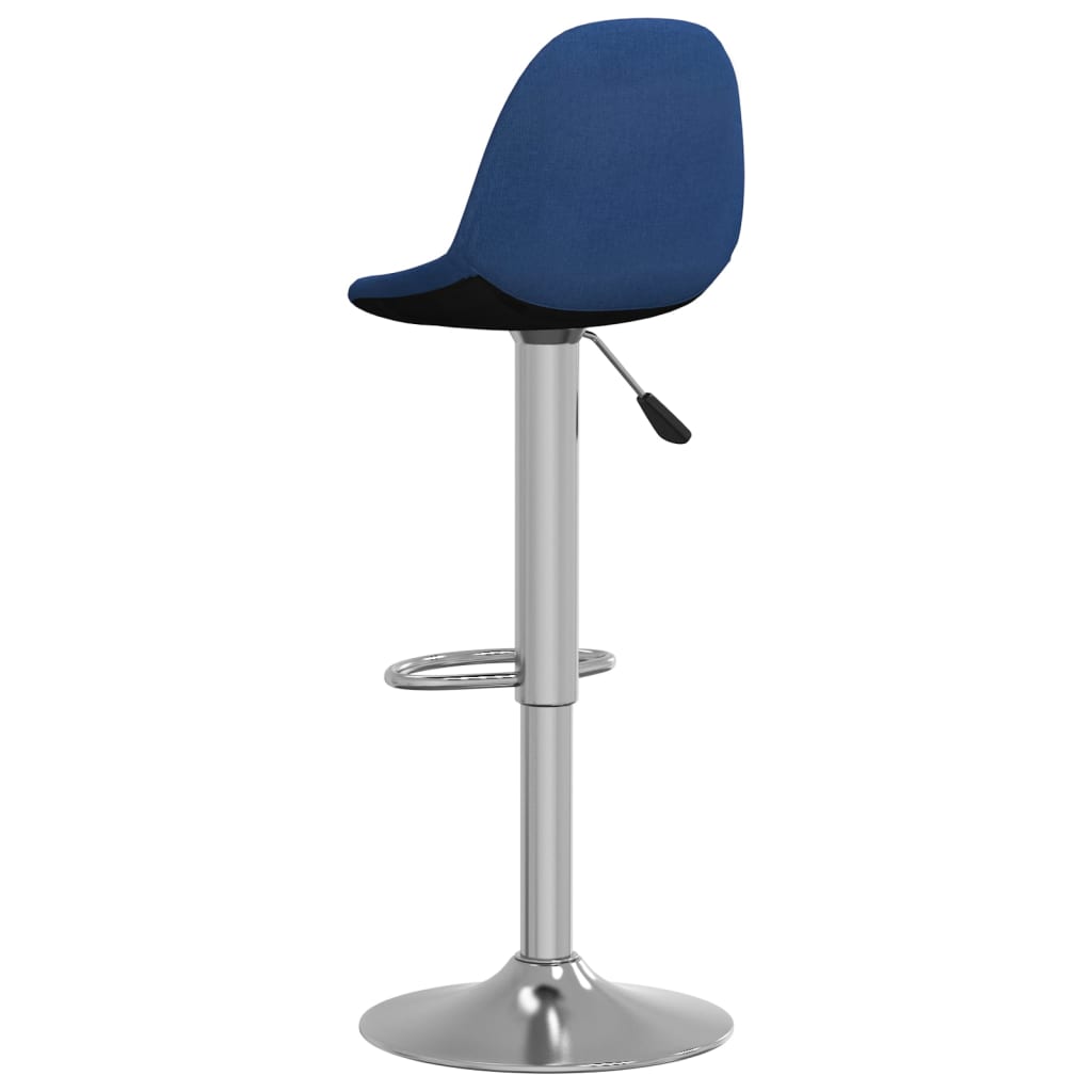 Sgabelli da Bar 2 pz Blu in Tessuto - homemem39