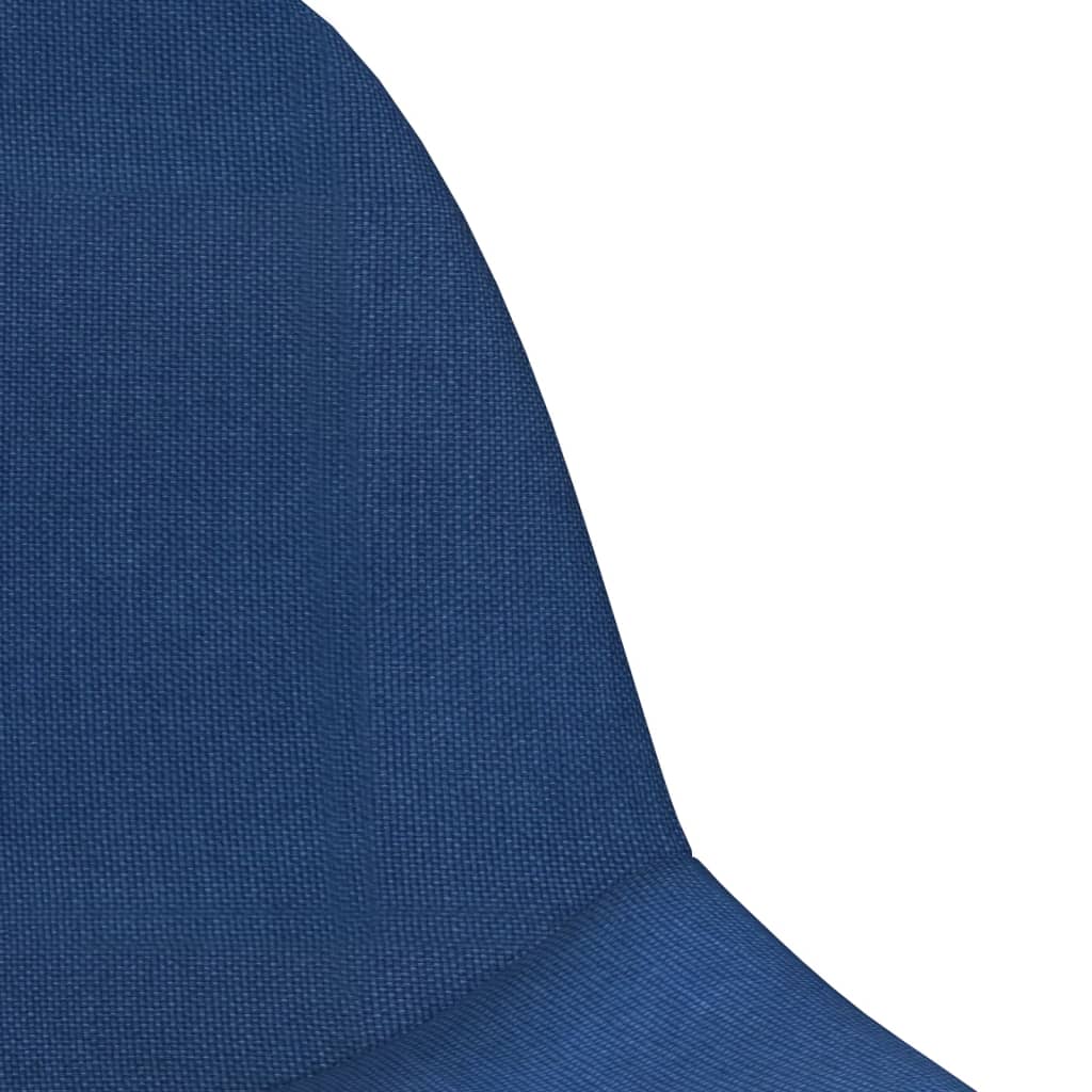 Sgabelli da Bar 2 pz Blu in Tessuto - homemem39