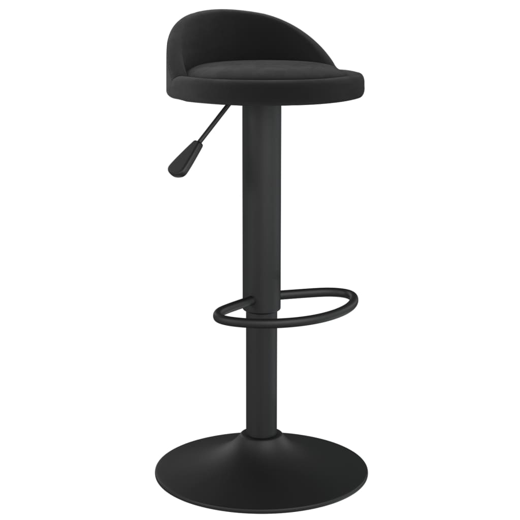 Sgabello da Bar Nero in Velluto - homemem39