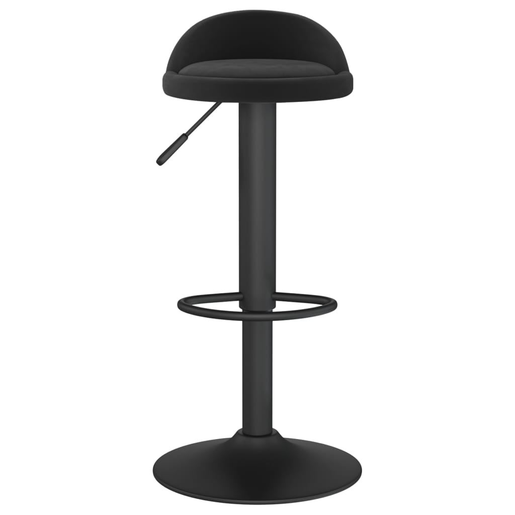 Sgabello da Bar Nero in Velluto - homemem39