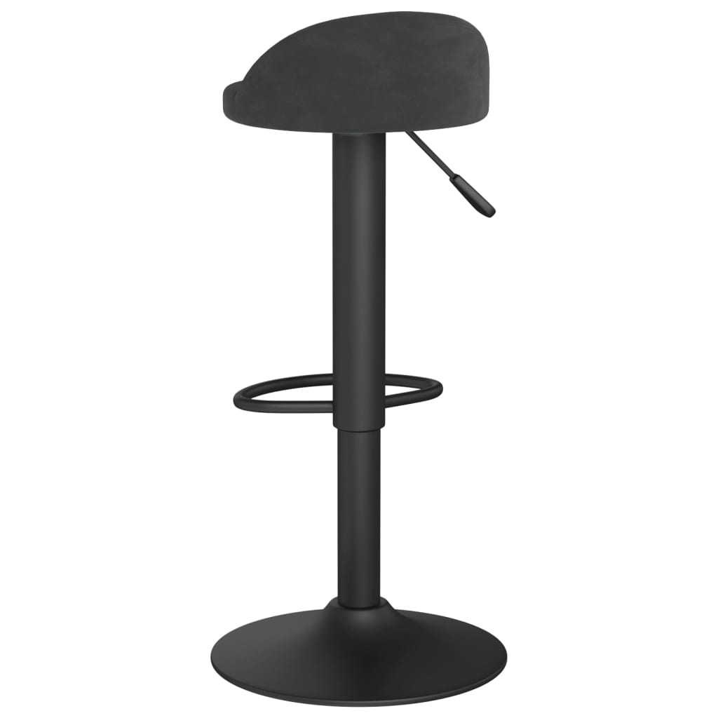 Sgabello da Bar Nero in Velluto - homemem39