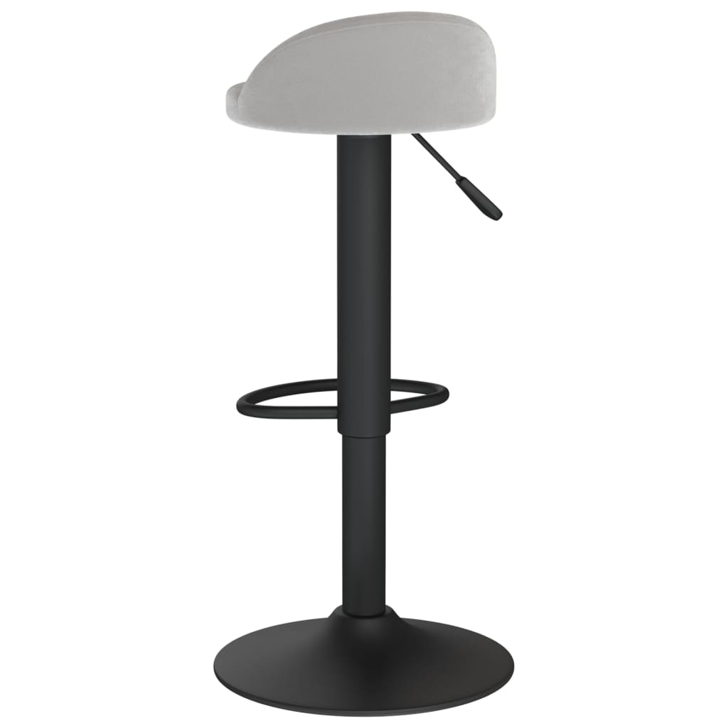 Sgabelli da Bar 2 pz Grigio Chiaro in Velluto - homemem39
