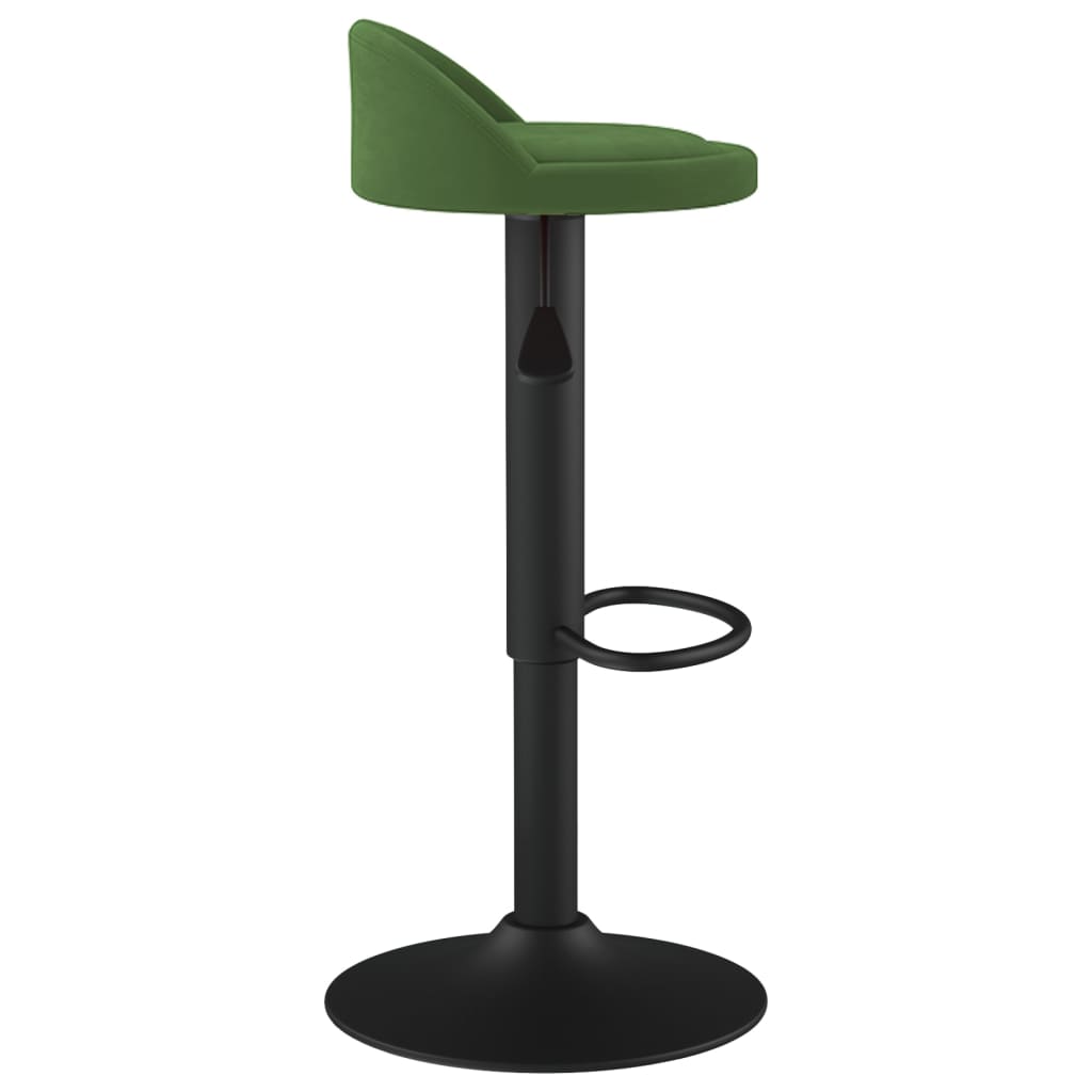 Sgabelli da Bar 2 pz Verde Scuro in Velluto - homemem39