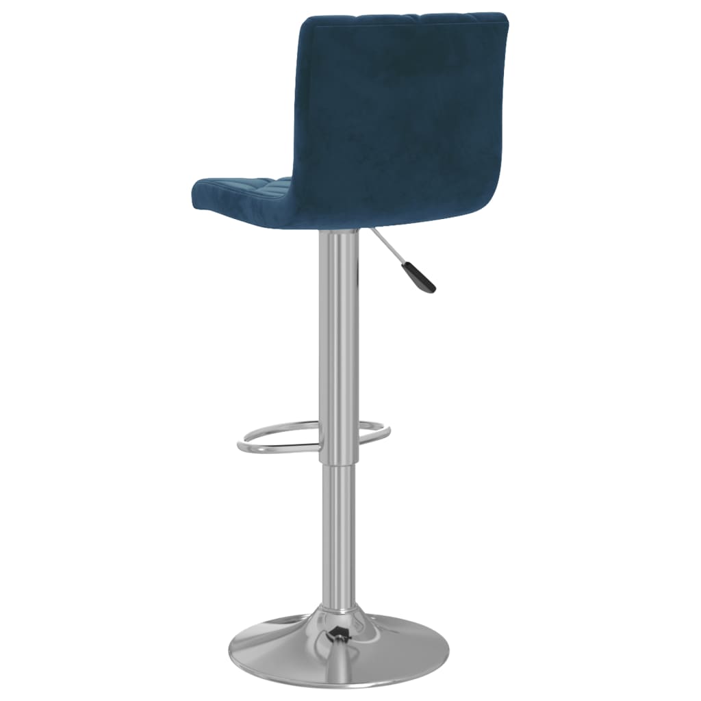 Sgabelli da Bar 2 pz Blu in Velluto - homemem39