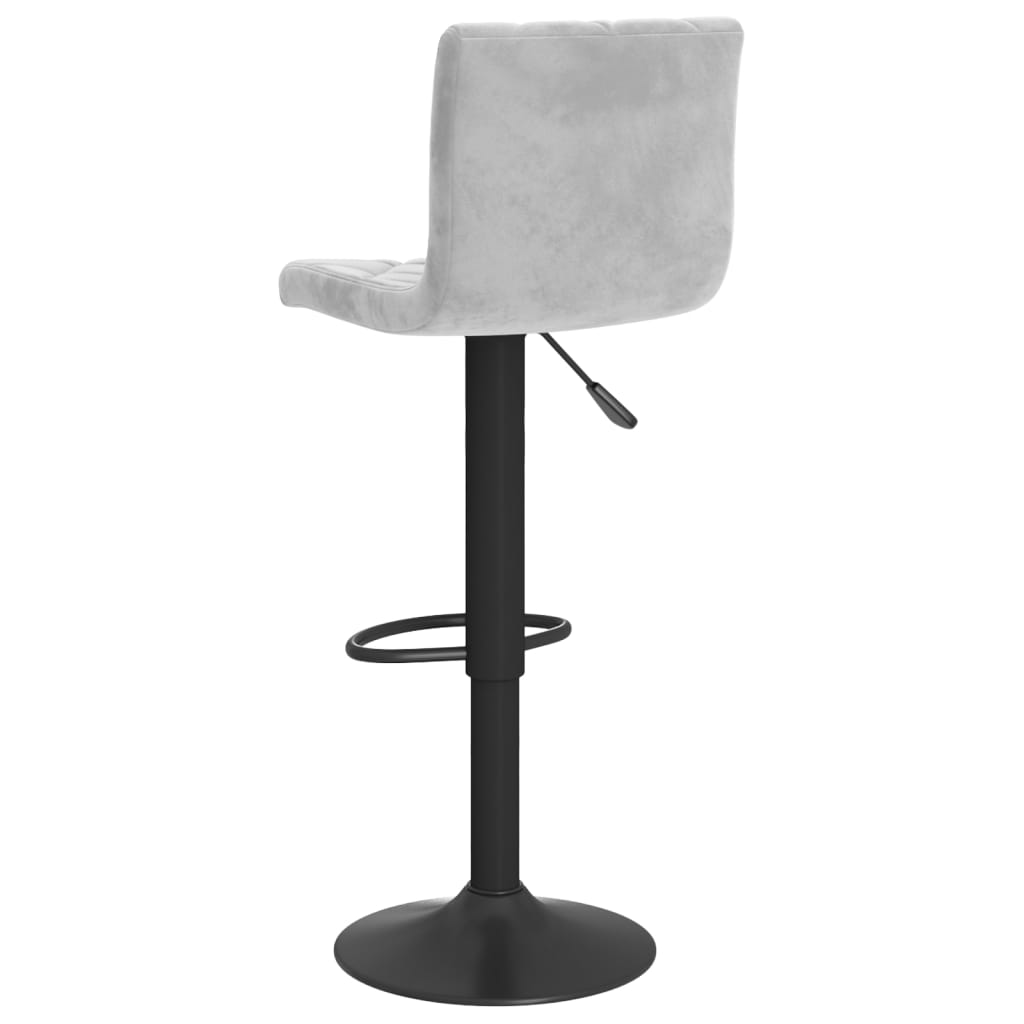 Sgabelli da Bar 2 pz Grigio Chiaro in Velluto - homemem39